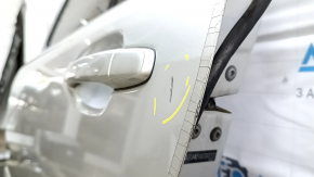 Дверь в сборе задняя левая Lexus RX400h 04-09 hybrid, серебро 1C0, тычка