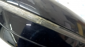 Зеркало боковое правое в сборе BMW 5 G30 17-23 5 пинов, подогрев, поворотник, черное, разбит поворотник, царапина