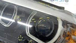 Фара передняя левая в сборе BMW 5 G30 17-20 LED Corona Rings S524A с креплением, паутинка, царапины