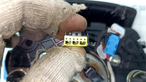 Подушка безопасности airbag в руль водительская BMW 5 G30 17-23 черная, кожа