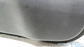 Обшивка двери карточка передняя левая Hyundai Sonata 11-15 бежевая с бежевой вставкой кожа, перфорация, подлокотник бежевая кожа, молдинг серый глянец, infinity, с ручкой, царапины, под чистку