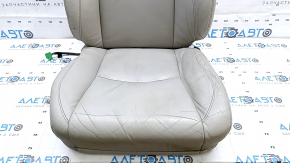 Обшивка водительского сидения Lexus RX300 RX330 RX350 RX400h 04-09 кожа серая, потрескана, под подогрев