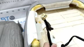 Обшивка водительского сидения Lexus RX300 RX330 RX350 RX400h 04-09 кожа серая, потрескана, под подогрев