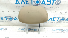 Подголовник 2 ряда правый Hyundai Sonata 11-15 кожа, бежевый, под химчистку, трещины
