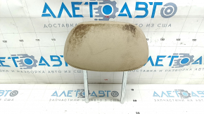 Подголовник 2 ряда правый Hyundai Sonata 11-15 кожа, бежевый, под химчистку, трещины