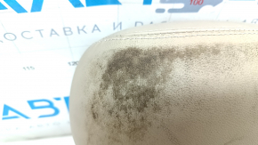 Подголовник 2 ряда правый Hyundai Sonata 11-15 кожа, бежевый, под химчистку, трещины
