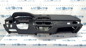 Panou frontal Torpedo cu AIRBAG BMW 5 G30 17-23 negru sub proiectie, pyropatron ruginit