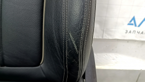 Водительское сидение BMW 5 G30 17-20 с airbag, электрическое, подогрев, кожа Dakota, черная, Sport, потерто, потрескано