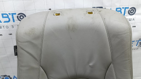Обшивка пассажирского сидения Lexus RX300 RX330 RX350 RX400h 04-09 кожа серая, под подогрев, потрескана, под химчистку