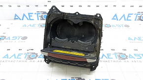 Подстаканники центральной консоли Lexus RX300 RX330 RX350 RX400h 04-08 серый, накладка под дерево, без консоли, под чистку