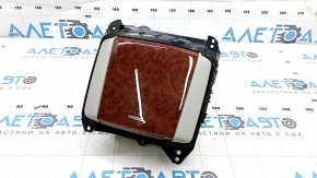 Suporturi de pahare pentru consola centrala Lexus RX300 RX330 RX350 RX400h 04-08 gri, garnituri din lemn, fara consola, pentru curatare