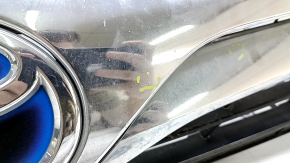 Решетка радиатора grill со значком Toyota Camry v50 12-14 hybrid usa LE, песок, тычка