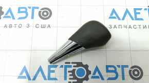 Ручка КПП Toyota Camry v40 07-11 кожа серая, вставка под дерево, царапины, потерта