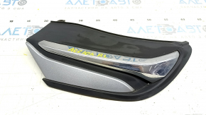 Заглушка глушителя левая Honda Accord 18-22 EXL, touring, с хромом, серая вставка, песок