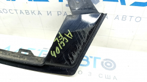 Ресничка переднего бампера левая Honda Accord 18-20 под фарой, черный глянец, царапины