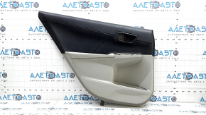 Garnitura portiera spate stanga Toyota Camry v50 12-14 gri usa cu insert plastic negru, cotiera piele gri, pentru curatare chimica