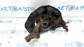 Цапфа со ступицей передняя правая Toyota Camry v40 с кожухом, с шаровой, ржавая, примят кожух