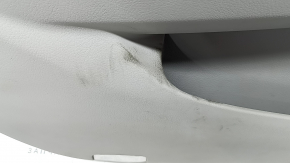 Garnitură portiere față stânga Toyota Camry v40 gri, cotieră piele gri, inserție din lemn, plastic transformat în alb, uzată, necesită curățare