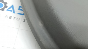 Garnitură portiere față stânga Toyota Camry v40 gri, cotieră piele gri, inserție din lemn, plastic transformat în alb, uzată, necesită curățare
