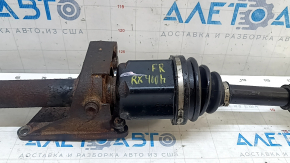 Привод полуось передняя правая Lexus RX400h 06-09 с кронштейном, заклинивший подвесной подшипник