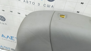 Обшивка спинки пассажирского сиденья Toyota Camry v40 10-11 с подогревом, кожа серая, примято, под чистку