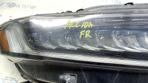 Фара передняя правая голая Honda Accord 18-22 Touring, hybrid, песок