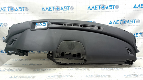 Торпедо передняя панель с AIRBAG Honda Accord 18-22 черная, под проекцию, с накладками, царапины