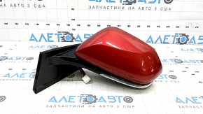 Зеркало боковое левое в сборе Toyota Prius 50 Prime 17-20 6 пинов, подогрев, BSM, красный