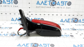 Зеркало боковое левое в сборе Toyota Prius 50 Prime 17-20 6 пинов, подогрев, BSM, красный