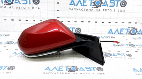 Зеркало боковое правое в сборе Toyota Prius 50 Prime 17-20 6 пинов, подогрев, BSM, красный, царапина