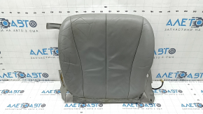 Toyota Camry v40 10-11 tapiterie perna scaunului pasagerului cu incalzire, piele gri, stricata, necesita curatare, uzata, crapata, zgarieturi