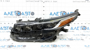 Фара передняя левая в сборе Toyota Prius 50 Prime 17-19 LED с уплотнителем и верхним креплением, песок