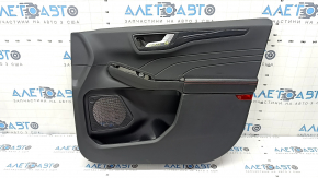 Garnitura portiera fata dreapta Ford Escape MK4 23-24 negru, St-line, cu maner, cotiera piele neagra cu cusaturi rosii, turnare negru lucios carbon, zgarieturi