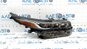 Фара передняя правая в сборе Toyota Prius 50 Prime 17-19 LED с уплотнителем и верхним креплением, песок