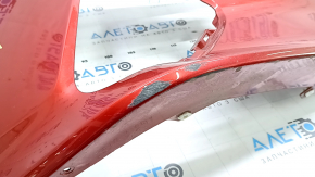 Бампер передний голый правый Toyota Prius 50 Prime 17-22 под парктроники, красный, царапины