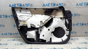 Обшивка двери карточка передняя правая Mazda 6 14-15 черн с черн вставкой ткань, подлокотник черн кожа, хром вставка