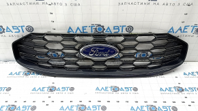 Решетка радиатора grill Ford Escape MK4 23-26 St-line без камеры, с эмблемой, царапины