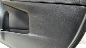 Cartela ornamente usi fata dreapta Toyota Camry v55 15-17 usa negru, cotiera piele neagra, inserare piele neagra, zgarieturi