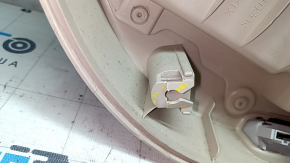 Cartela de ornamente usi fata dreapta VW Passat b7 12-15 SUA bej, cu insertie gri, cod cotiera bej, stricate, elemente de fixare rupte