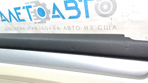 Garnitura portiere spate dreapta VW Passat b7 12-15 USA bej cu inserție din piele bej, cotieră piele bej, turnare gri luciu, lovituri