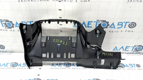 Накладка передней панели центральная нижняя Ford Escape MK4 20-26 черная, без накладки, трещины в креплениях