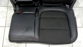 Banchetă spate stânga Ford Escape MK4 23-24 fără airbag, mecanică, combinație piele + stofă, neagră cu cusături roșii, glisiere ruginite, pentru curățare chimică, îndoite