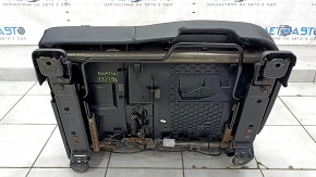 Banchetă spate stânga Ford Escape MK4 23-24 fără airbag, mecanică, combinație piele + stofă, neagră cu cusături roșii, glisiere ruginite, pentru curățare chimică, îndoite