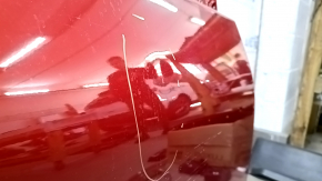 Дверь голая передняя правая Toyota Prius 50 Prime 17-18 красный 3T7, тычки, вмятины