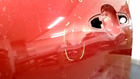 Дверь голая передняя левая Toyota Prius 50 Prime 17-18 красный 3T7, тычка, вмятина