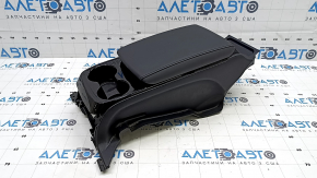 Консоль задняя подлокотник и подстаканники Toyota Prius 50 Prime 17-19 кожа черная