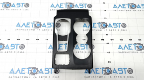 Накладка центральной консоли Ford Escape MK4 20-26 черная, структура, хром обрамление, сломано крепление