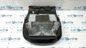 Обшивка подушки водительского сидения Ford Escape MK4 23-26 комбинированное кожа+ткань, черное с красной строчкой, подогрев
