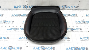Обшивка подушки пассажирского сидения Ford Escape MK4 23-26 комбинированное кожа+ткань, черное с красной строчкой, подогрев