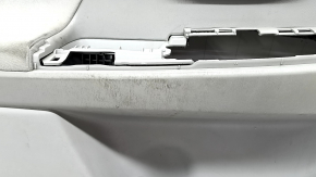 Обшивка двери карточка передняя левая Toyota Prius V 12-17 серая, подлокотник велюр серый, с ручкой, царапины, под химчистку